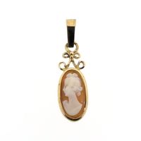 Gold pendant with cameo | Vintage