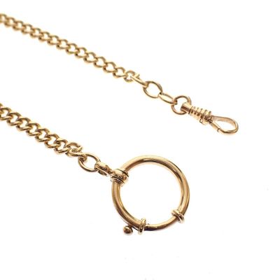 Image 2 of Vintage gold watch chain; Chatelaine (for a pocket watch) | 28 cm
