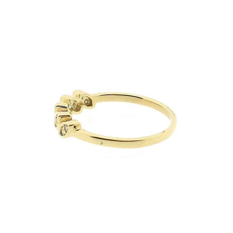 Image 6 of 18-karat gold ring with 0.10 ct diamond