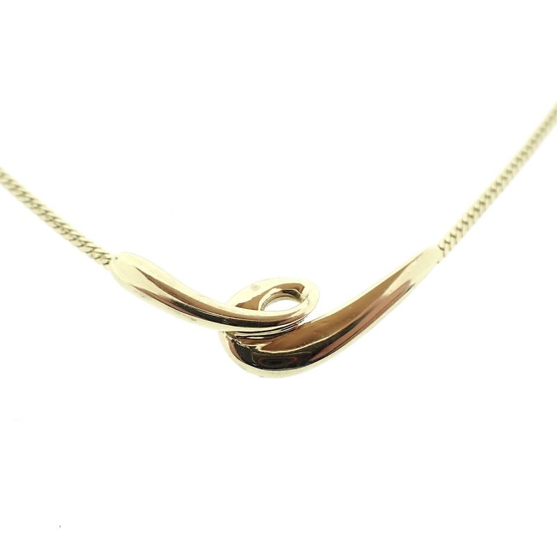 Image 3 of Gold necklace with fixed pendant | 42 cm