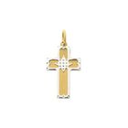 Image 1 of Two-tone gold pendant of a cross