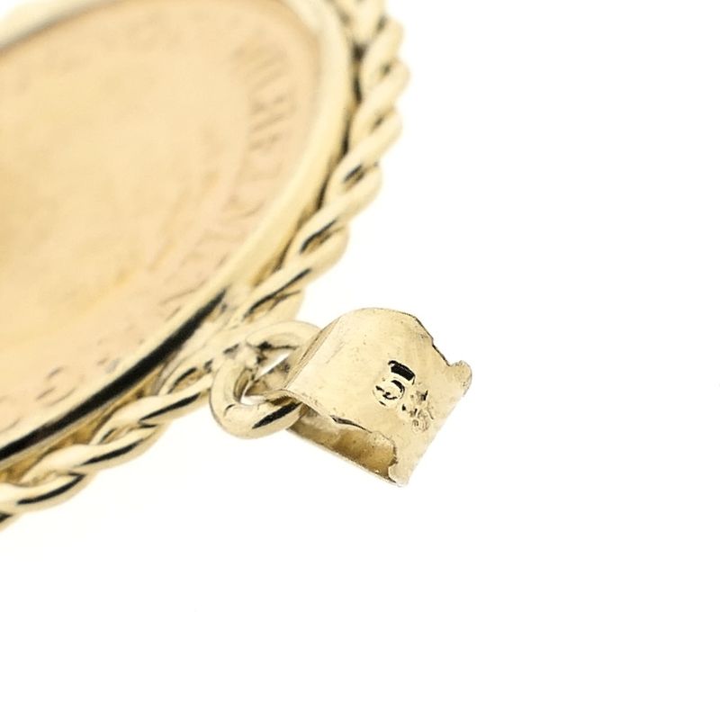 Image 9 of Gold pendant of 10 guilder coin Queen Wilhelmina 1932