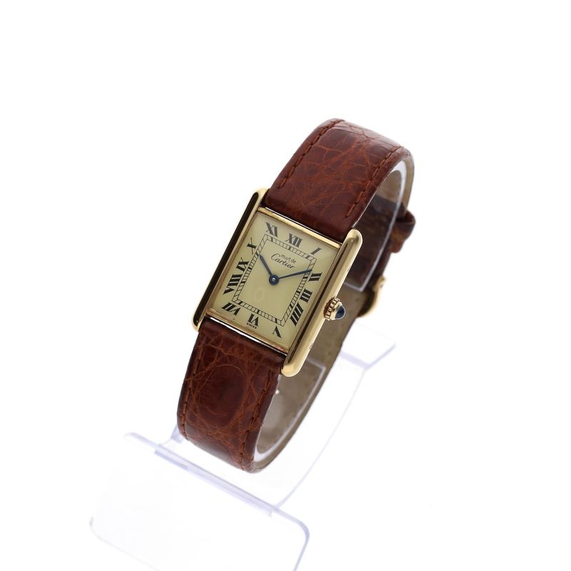 Image 2 of Cartier Tank Vermeil 'Large' 590005; Unisex watch