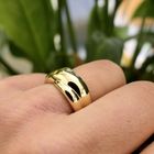 Image 8 of Gold ring with a domed design