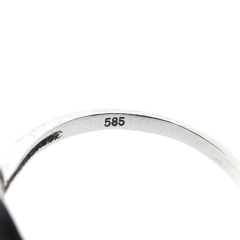 Afbeelding 8 van Witgouden ring met diamanten; 0,06 ct.
