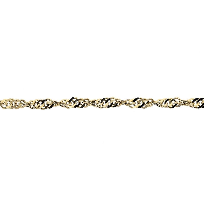 Image 3 of Gold twisted link chain