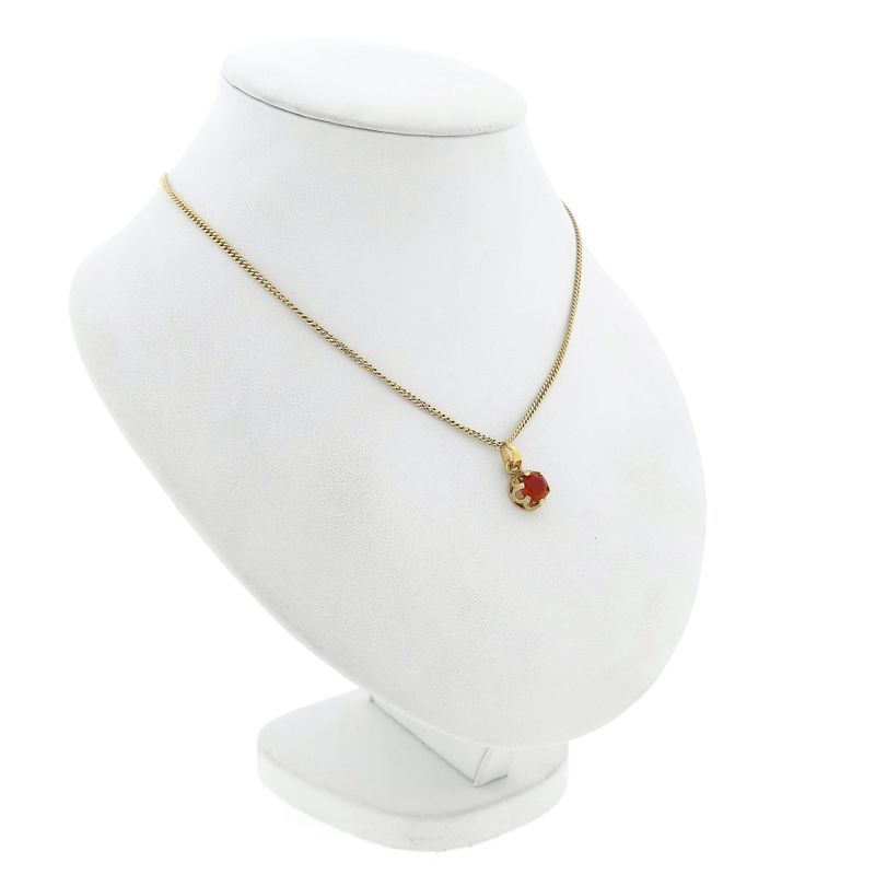 Image 5 of 14K Gold Pendant with Carnelian