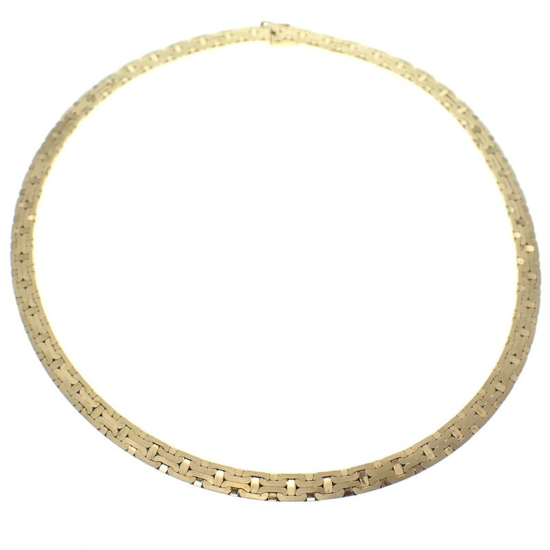 Image 3 of Gold heavy fantasy link necklace; Exclusive | 43 cm