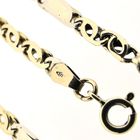 Image 5 of Two-tone gold closed Figaro link chain | 43 cm