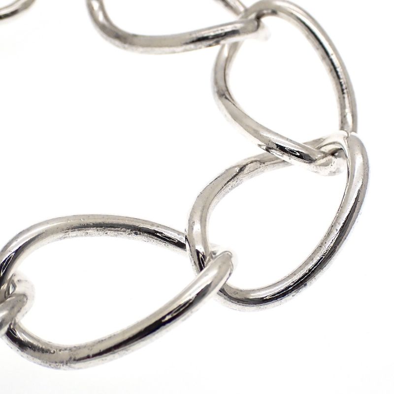 Image 2 of Silver wide link bracelet | 20 cm