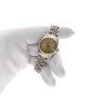 Image 8 of Rolex Oyster Perpetual Lady-Date 26mm 6917; Vintage 18k gold/steel women's watch