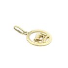 Image 2 of Gold zodiac sign pendant; Capricorn