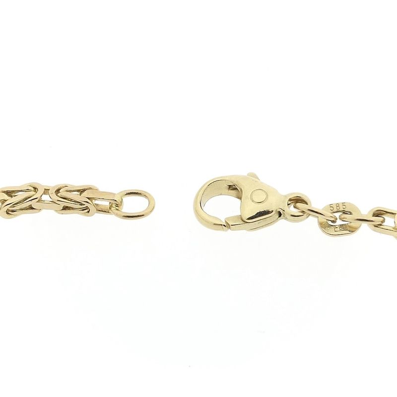 Image 6 of Gold square king's link bracelet | 21.5 cm