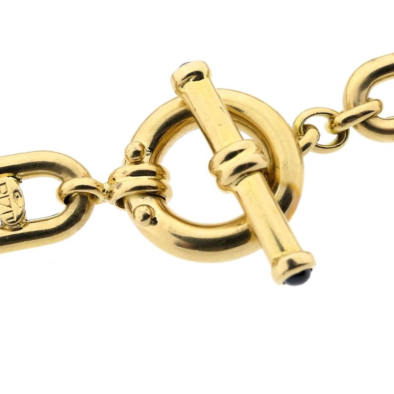 Image 4 of Two-tone gold anchor link bracelet; RIZIT