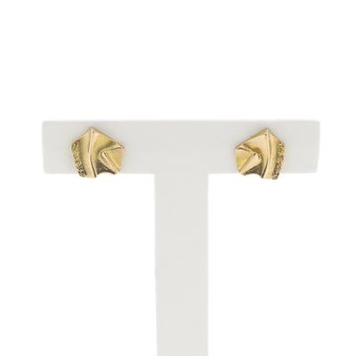 Image 1 of Gold stud earrings; Scandinavian design