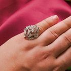 Image 4 of White gold ring with diamonds 0.40 ct.