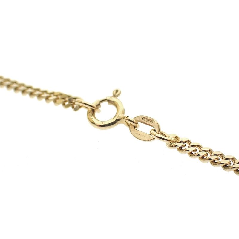 Image 4 of 18K Gold Flat Gourmet Link Chain | 51 cm