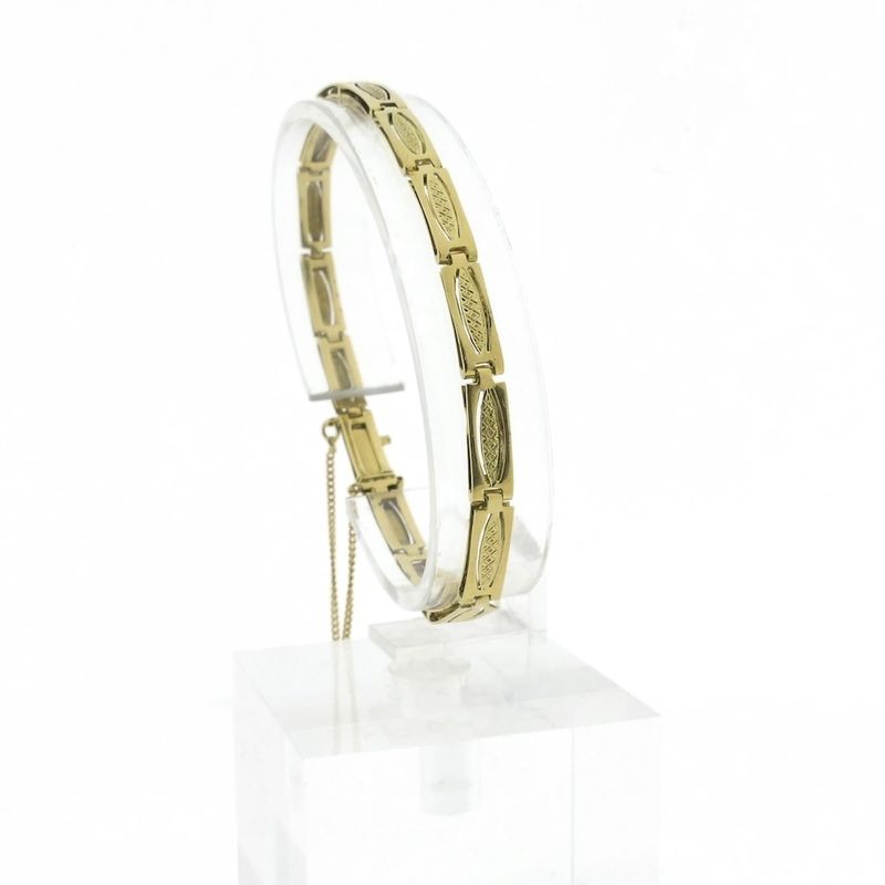 Image 1 of Golden fantasy link bracelet | 19 cm