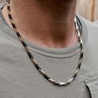Image 11 of 18 ct. Rose gold chain; Baraka - Cyborg Ceramic | 57 cm