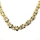 Image 2 of Solid gold necklace with diamonds; 1.43 ct.