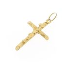 Image 8 of 19.2 ct gold pendant of a cross with corpus | INRI