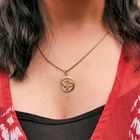 Image 4 of Gold pendant; Faith, hope, and love