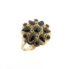 Image 1 of Gold entourage ring with garnet stones | Vintage