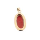 Image 8 of Gold pendant with red coral | Vintage