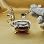 Image 6 of Silver vintage mustard bowl with spoon