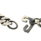 Image 4 of Silver robust gourmet link bracelet with engraving plate