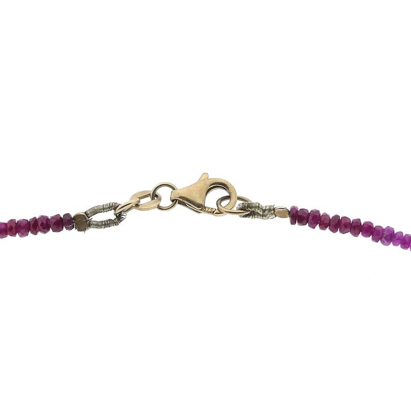 Image 3 of 9 carat ruby bead necklace