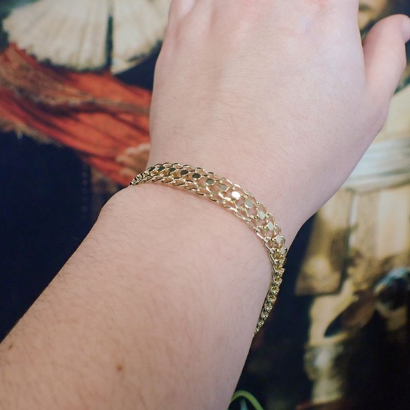 Image 4 of Vintage gold fantasy link bracelet
