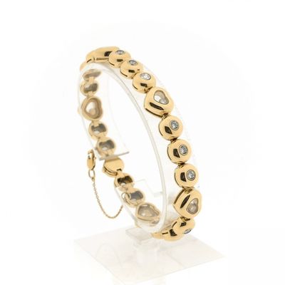 Image 1 of Chopard gold bracelet with diamonds; 1.98 ct.