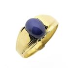 Image 1 of 18 carat gold ring with star sapphire