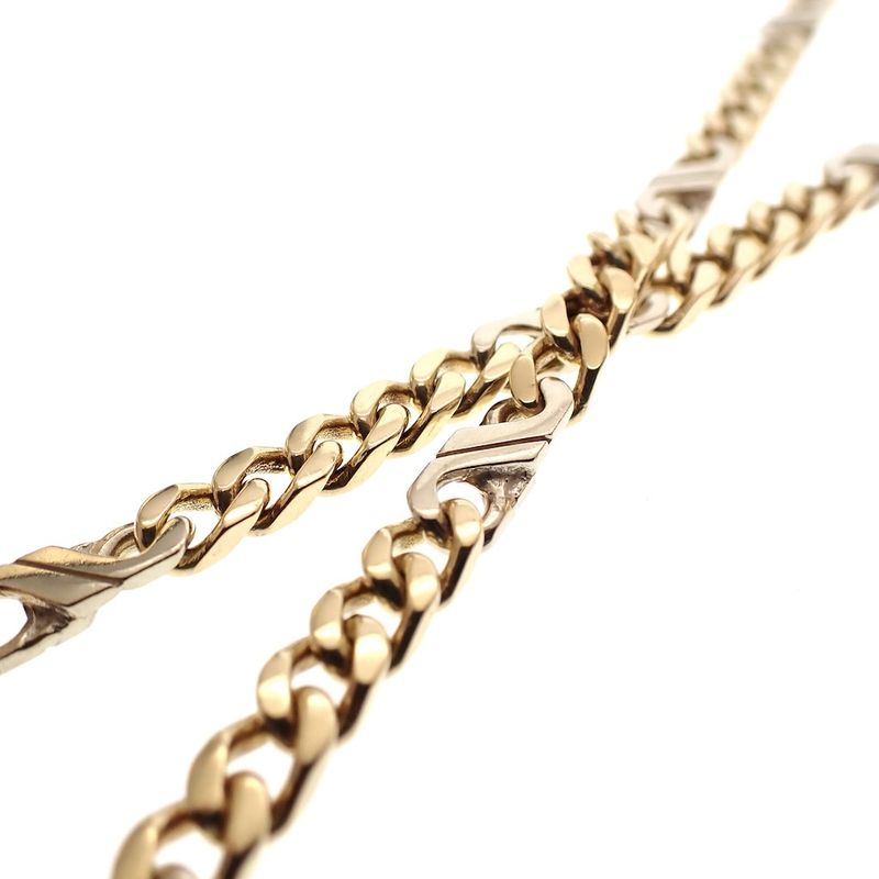 Image 2 of Two-tone gold men's necklace | 45 cm