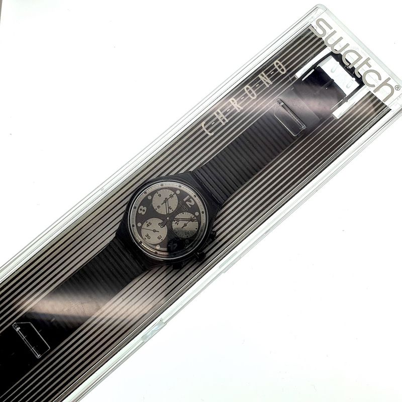 Image 3 of Swatch Moon Shadow; Chronograph watch | SCB110