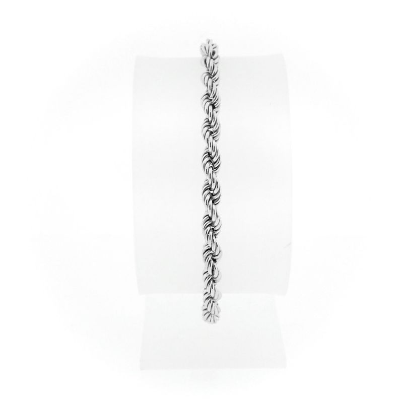 Image 10 of Silver twisted link bracelet | 19 cm