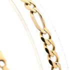 Image 3 of 14K Yellow Gold Figaro Chain Bracelet; 20.5 cm