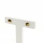 Image 4 of Gold fantasy stud earrings with diamond | 0.04 ct.