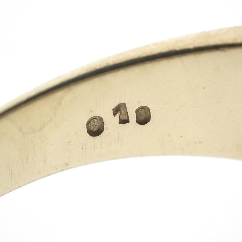 Image 9 of Bicolor Rolex president band ring with diamond | 0.10 ct.