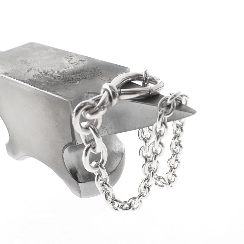 Image 2 of Pandora Chunky Infinity Knot Bracelet; Silver; | 20 cm