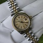 Image 10 of Rolex Datejust 26mm 69173; 18k gold/steel vintage women's watch
