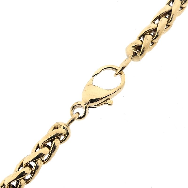 Image 6 of Gold foxtail link necklace