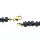 Image 6 of Sapphire bead necklace with gold clasp