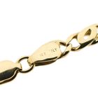 Image 8 of Two-tone gold gourmet/figaro link bracelet