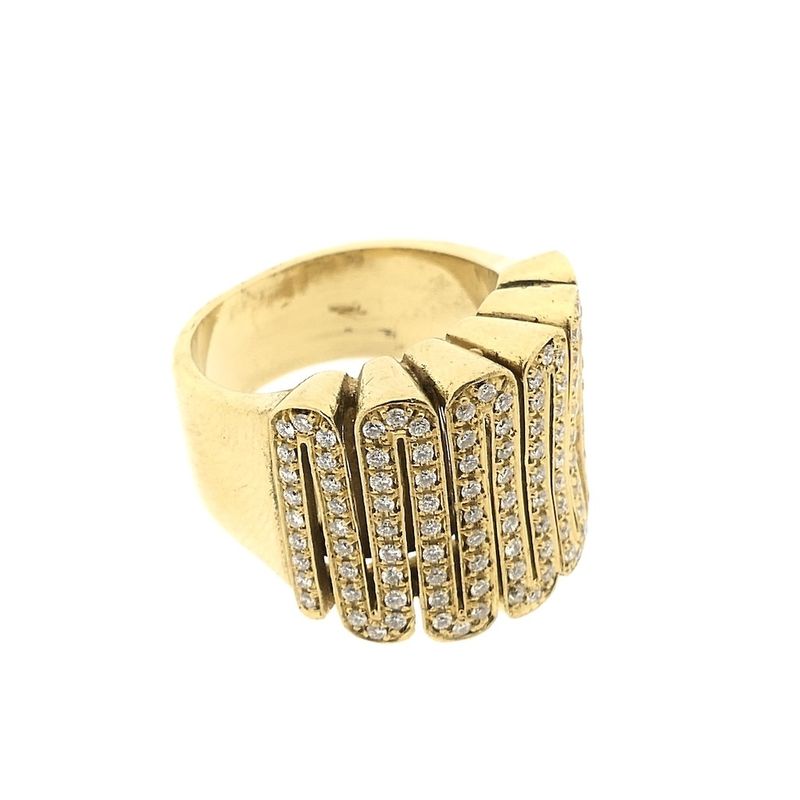 Image 5 of 18-karat gold cocktail ring with 0.59 ct diamond