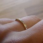 Image 6 of Gold ring with diamond | 0.10 ct.