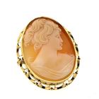 Image 6 of Antique gold brooch/pendant with cameo