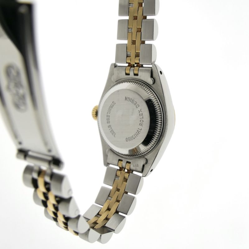 Image 20 of Rolex Lady-Datejust 26mm 69173; 18k. Vintage 18k. gold/steel women's watch with diamonds
