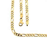 ASSOS Gold Figaro Necklace; 14 karat; 45 cm